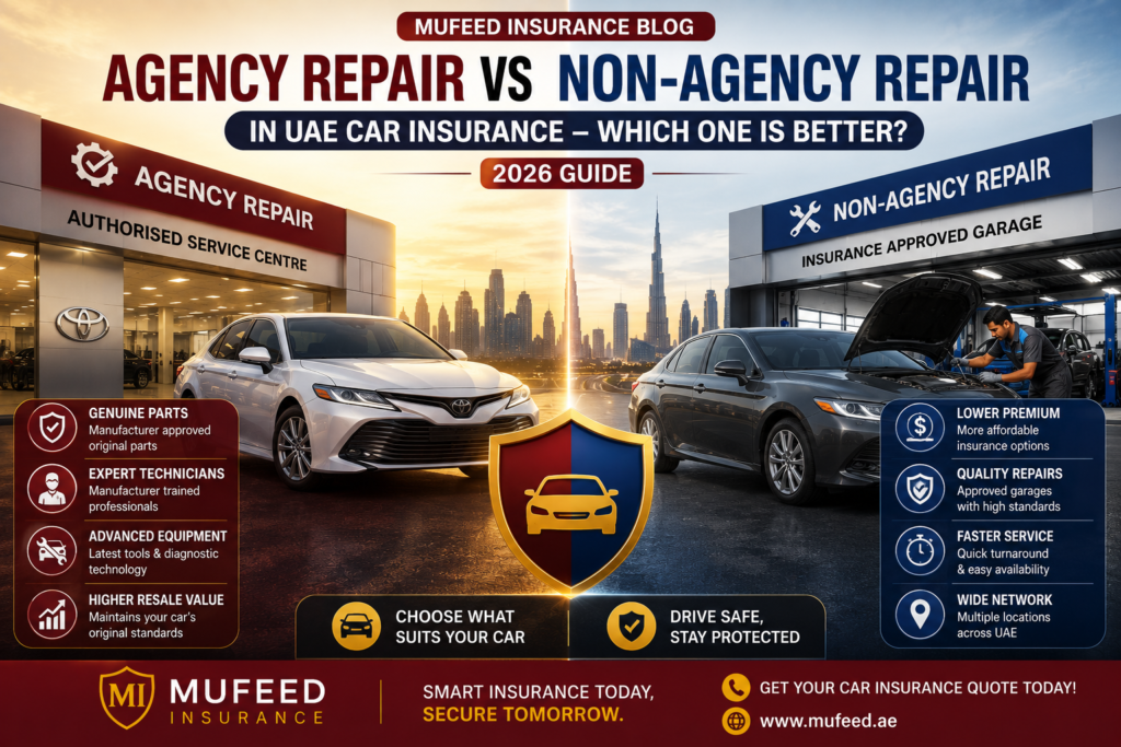 Agency Repair vs Non-Agency Repair in UAE Car Insurance – Which One Is Better