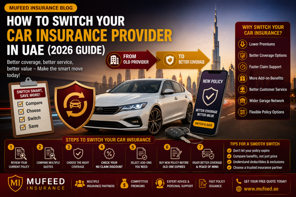 How to Switch Your Car Insurance Provider in UAE (2026 Guide)