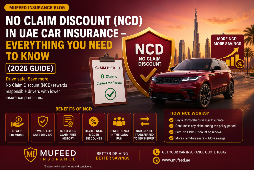 No Claim Discount (NCD) in UAE Car Insurance – Everything You Need to Know (2026 Guide)